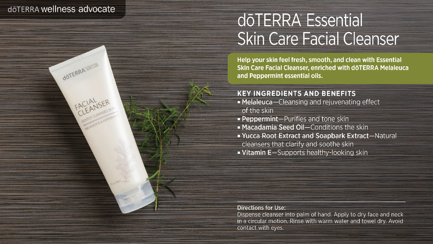 wa essential skin care facial cleanser