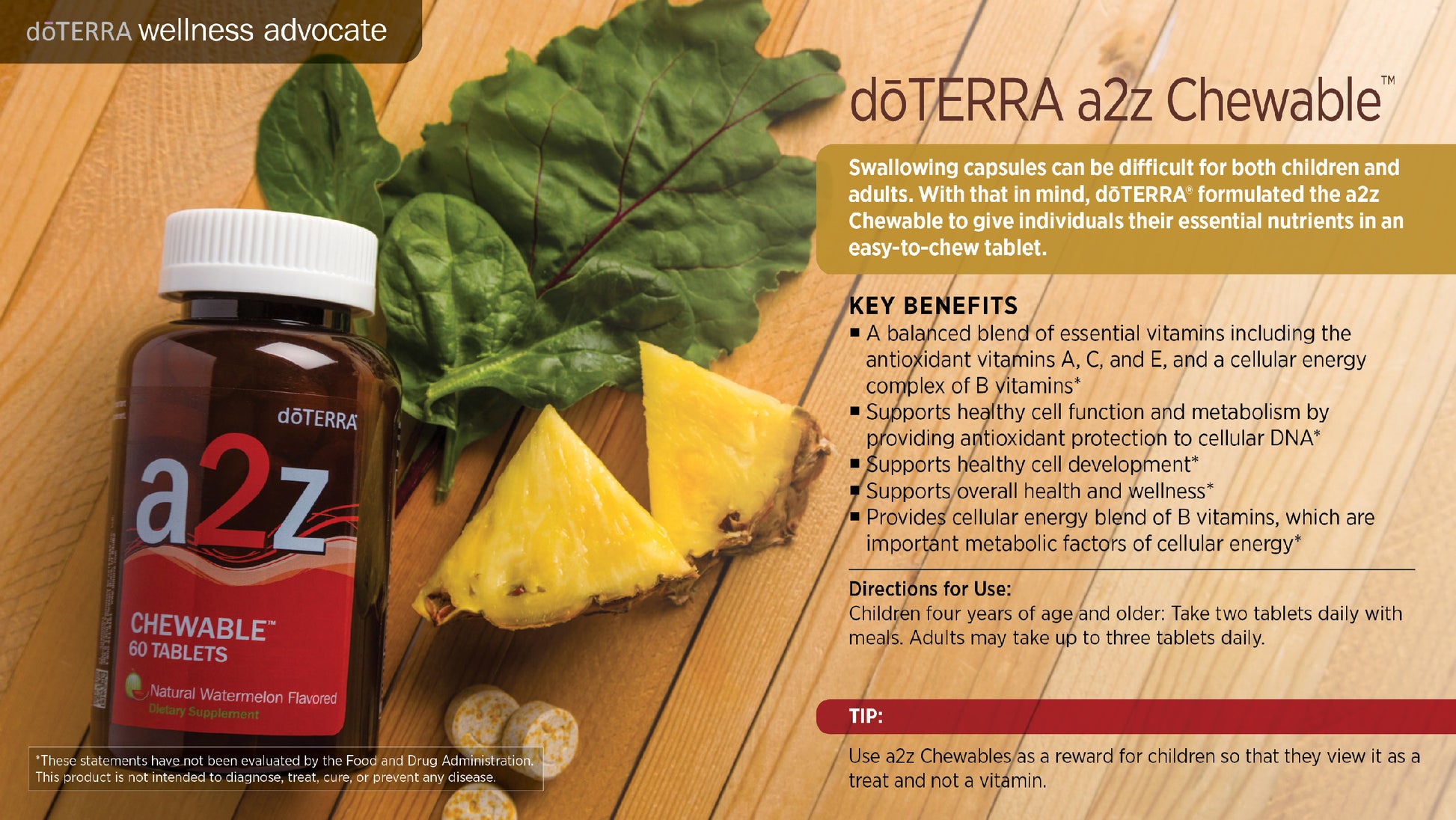 Doterra A2Z Chewable rágótabletta gyermekeknek